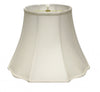 12" White Octagon Monay Shantung Lampshade