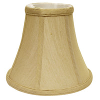 8" Pale Brown Premium Bell No Slub Lampshade