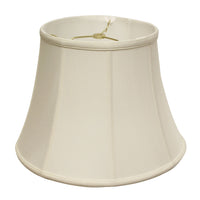 14" White Altered Bell Monay Shantung Lampshade