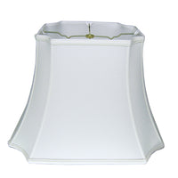 11" Snow Inverted Rectangle Shantung Lampshade