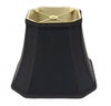 16" Black with Bronze Lining Slanted Square Bell No Slub Lampshade