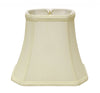 10" Ivory Slanted Rectangle Bell Monay Shantung Lampshade