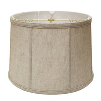 15" Cream Throwback Drum Linen Lampshade