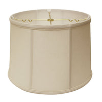 15" Off White Throwback Drum Linen Lampshade