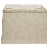 14" Cream Throwback Rectangle Linen Lampshade