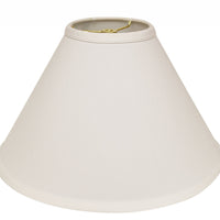 13" White Deep Cone No Slub Lampshade