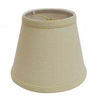 10" Parchment Biege Empire Hardback Slanted Linen Lampshade