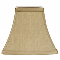 10" Pale Brown Square Bell No Slub Lampshade