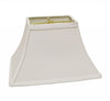 12" White Rectangle Bell No Slub Lampshade