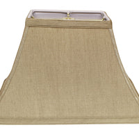 12" Pale Brown Rectangle Bell No Slub Lampshade