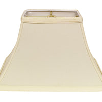 14" Ivory Rectangle Bell No Slub Lampshade