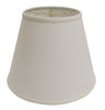 14" White Empire Deep Slanted Linen Lampshade