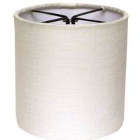 6" Snow Set of 6 Drum Chandelier Linen Lampshades