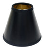 5" Black with Gold Set of 6 Chandelier Parchment Lampshades