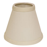 5" Ivory Set of 6 Chandelier No Slub Lampshades