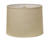 16" Light Wheat Throwback Drum Linen Lampshade