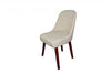 34" Cream Contemporary Armless Dining or Accent Chair