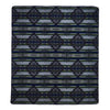 Forest Green and Blue Tribal Print Throw Blanket