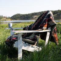 Brown Woven Acrylic Reversable Queen Blanket