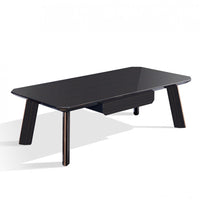 Modern Black and Rose Gold Coffee Table