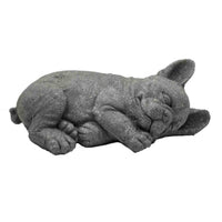 7" Peaceful Sleeping Dog Indoor Outdoor Statue