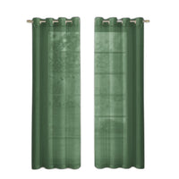 Set of Two 84"  Sage Solid Modern Window Panels