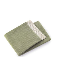 Soft Olive Green Links Pattern Throw Blanket