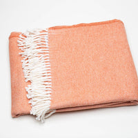 Coral Mini Dot Fringed Throw Blanket