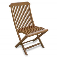 Brown Solid Wood Deck Chair