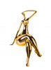 Gold Women Posing Sculpture