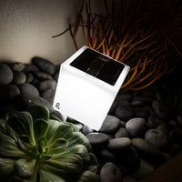 4" Modern Square Portable and Hangable Solar Lantern