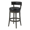 30" Brown Onyx Faux Leather Swivel Counter Stool