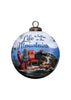 Scenic Life is Better in the Mountains Hand Painted Mouth Blown Glass Ornament