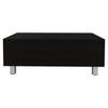 32" Black Manufactured Wood Rectangular Lift Top Coffee Table With Drawer And Shelf