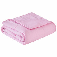 Pink Travel Weight Microfiber Throw Blanket