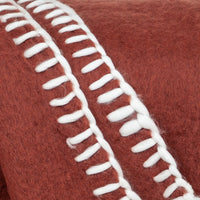 Parkland Collection Slubby Transitional Rust 52" x 67" WOVEN HANDLOOM Throw