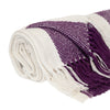 Parkland Collection Transitional Stripe Purple Rectangle 60" x 50" Throw