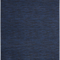 9' X 9' Midnight Blue Square Non Skid Indoor Outdoor Area Rug