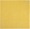 9' X 9' Yellow Square Non Skid Indoor Outdoor Area Rug