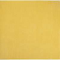 9' X 9' Yellow Square Non Skid Indoor Outdoor Area Rug