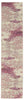 2' X 8' Ivory And Pink Abstract Power Loom Non Skid Runner Rug