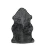 Charcoal Plain Weave Faux Fur Solid Color Throw