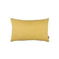 Set Of Two 12" X 20" Yellow Zippered Polyester Lumbar Pillow Covers