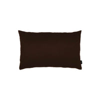 Set Of Two 12" X 20" Brown Zippered Polyester Lumbar Pillow Cover