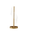 19" Gold Modern Swirl Metal and  Acrylic LED Table Lamp