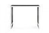 50" Black And Silver Rectangular High Top Bar Table