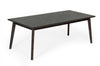 83" Dark Brown Sleek Rectangular Wood Dining Table