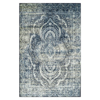 8' X 10' Taupe Abstract Power Loom Distressed Stain Resistant Area Rug