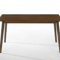 59" Walnut Rectangular Solid Wood Dining Table