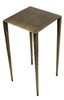 24" Brass Iron Square End Table